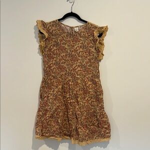 Anthropologie Seen Worn Kept Yellow Floral Dress